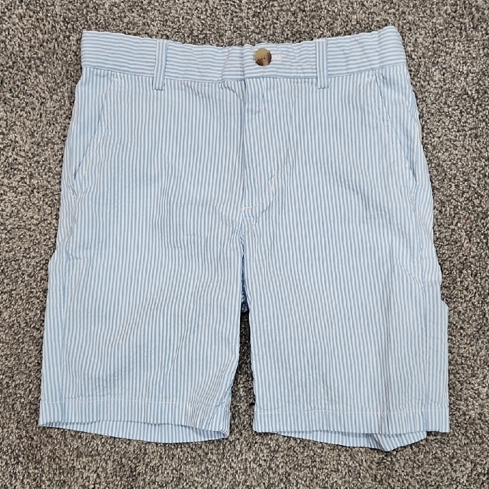 Vineyard Vines Boys Blue And White Stripe Shorts
